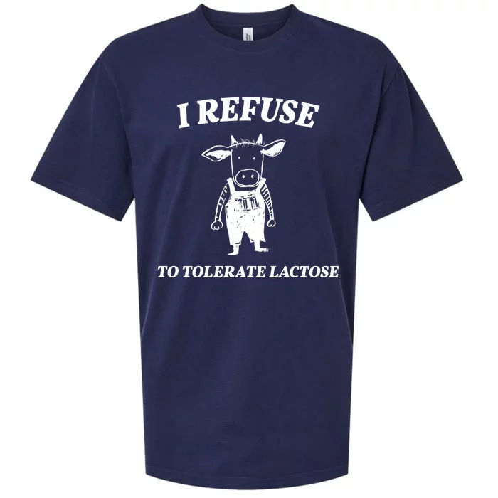 I Refuse To Tolerate Lactose Cow Sueded Cloud Jersey T-Shirt