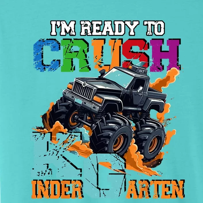 Im Ready To Crush Kindergarten Monster Truck Dinosaur ChromaSoft Performance T-Shirt