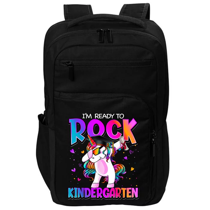 Im Ready To Rock Kindergarten Unicorn Back To School Girl Impact Tech Backpack