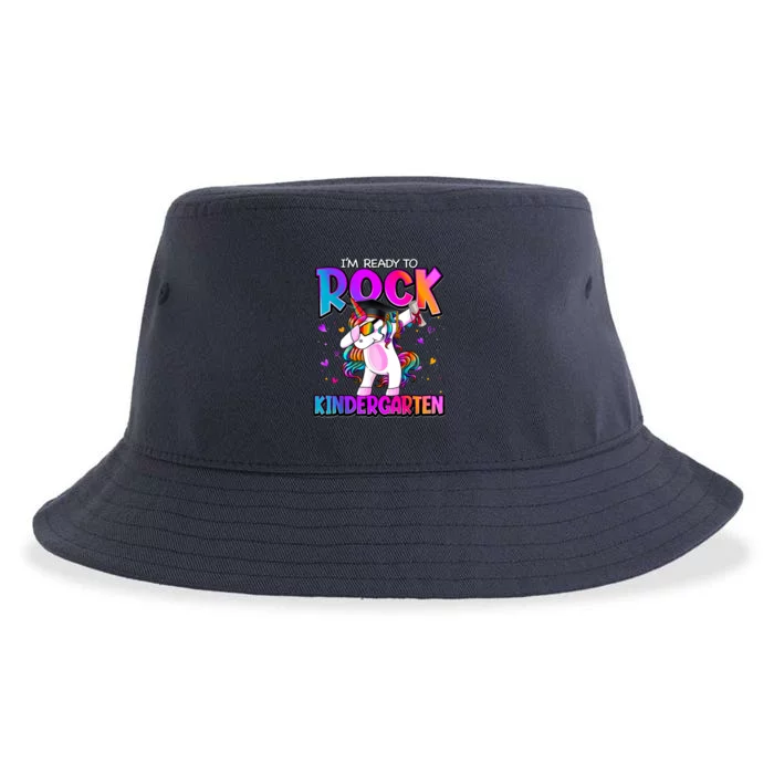 Im Ready To Rock Kindergarten Unicorn Back To School Girl Sustainable Bucket Hat