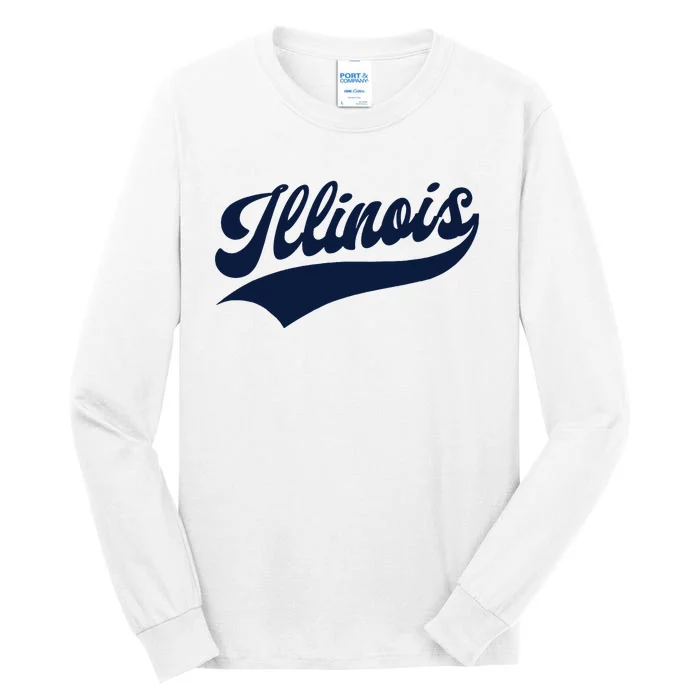 Illinois Retro Throwback Design Classic Tall Long Sleeve T-Shirt