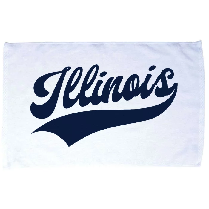 Illinois Retro Throwback Design Classic Microfiber Hand Towel