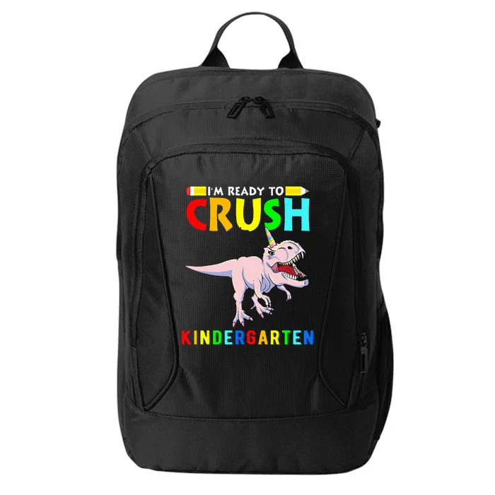 Im Ready To Crush Kindergarten Unicorn Dinosaur City Backpack