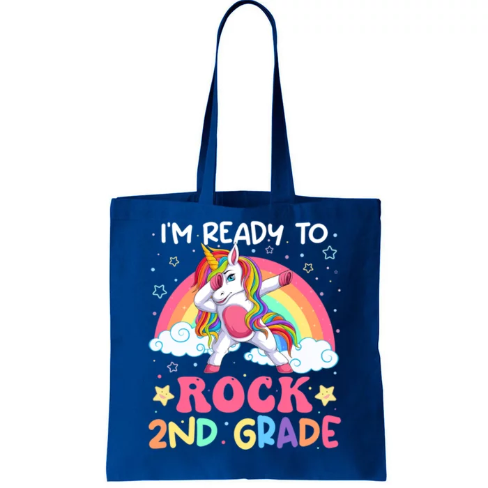 Im Ready To Rock 2Nd Grade Unicorn Dabbing Second Grade Gift Tote Bag