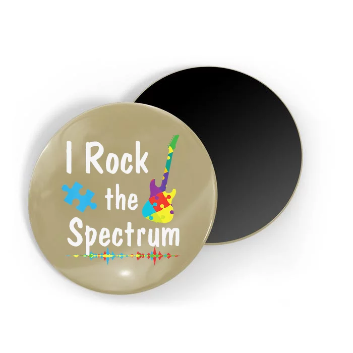 I Rock The Spectrum Autism Awareness Electric Guitar Magnet