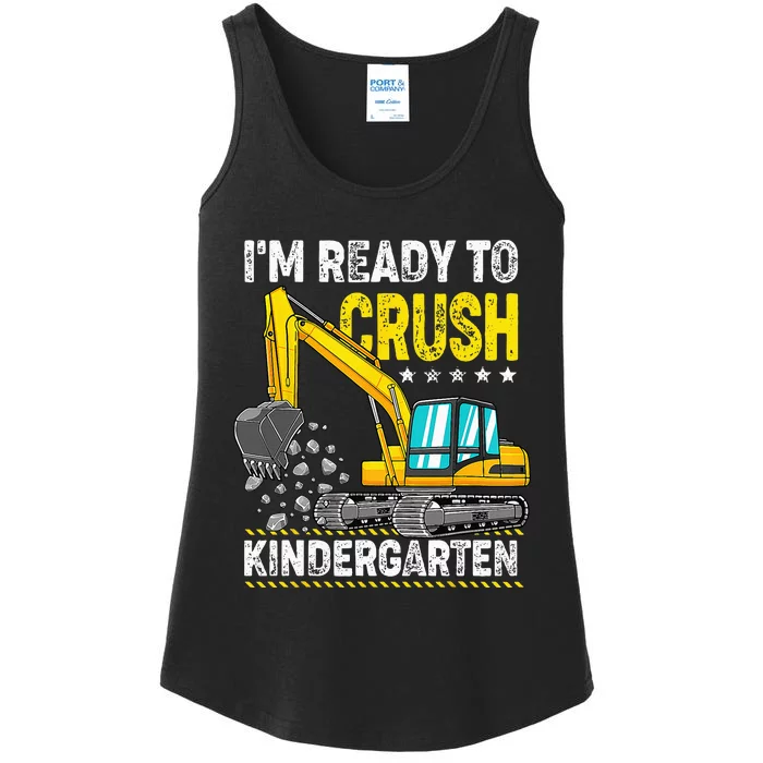 Im Ready To Crush Kindergarten Construction Vehicle Ladies Essential Tank