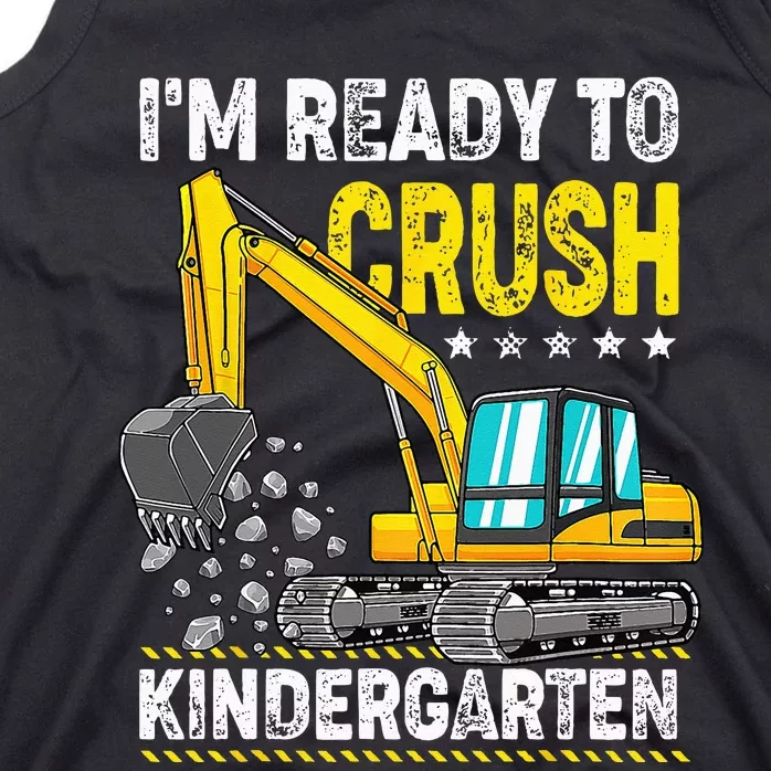 Im Ready To Crush Kindergarten Construction Vehicle Tank Top