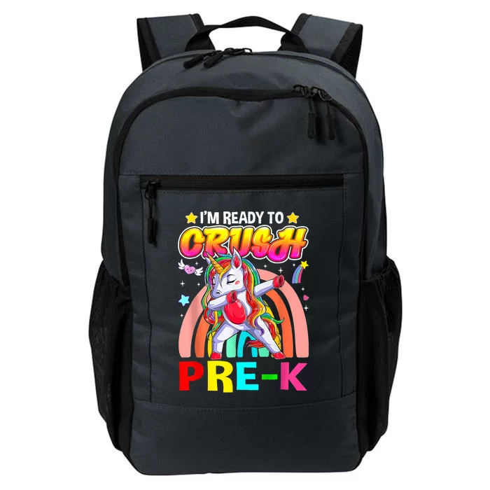 Im Ready To Crush Pre K Dab Unicorn Back To School Daily Commute Backpack