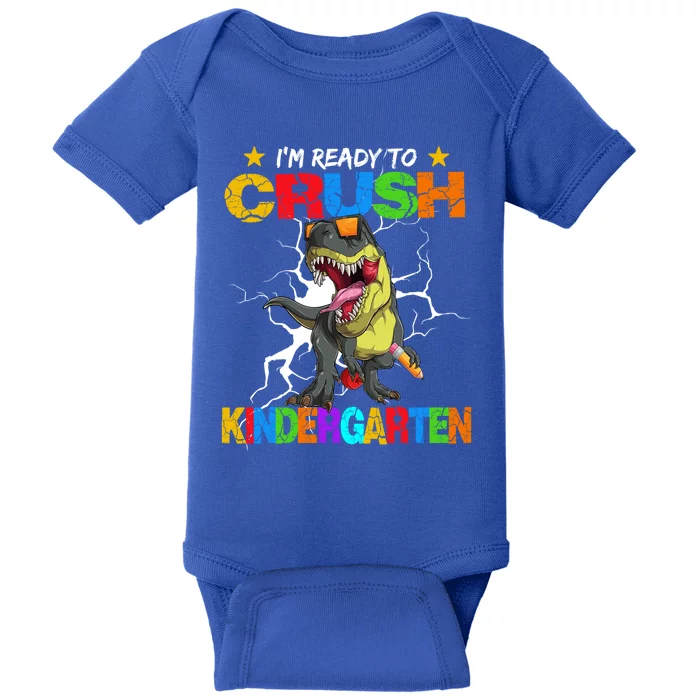 I'm Ready To Crush Kindergarten Dinosaur Back To School Gift Baby Bodysuit