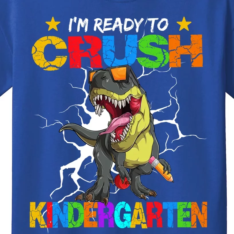 I'm Ready To Crush Kindergarten Dinosaur Back To School Gift Kids T-Shirt