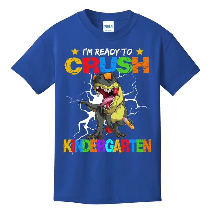 I'm Ready To Crush Kindergarten Dinosaur Back To School Gift Kids T-Shirt