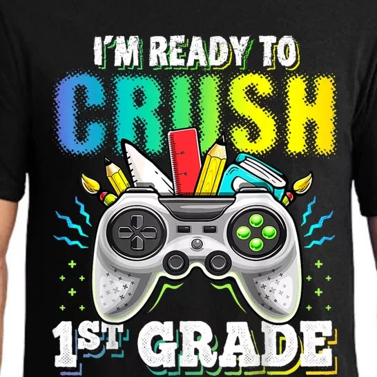 Im Ready To Crush 1st Grade Back To School Video Game Boy Pajama Set