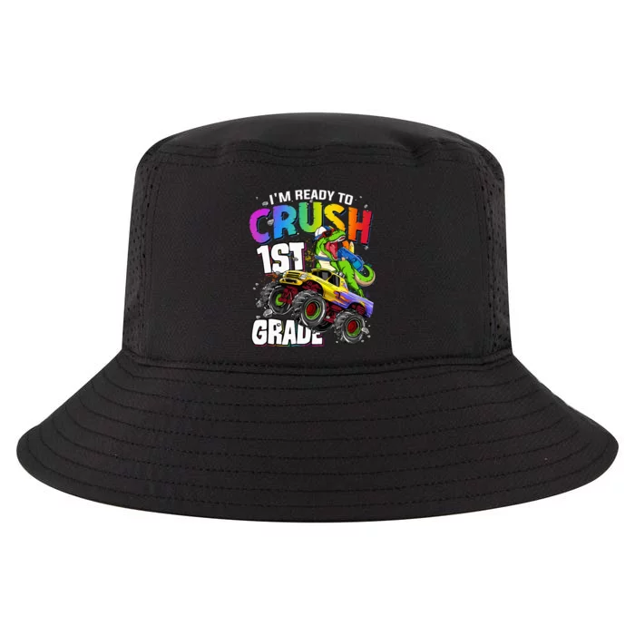 I'm Ready To Crush 1st Grade Dinosaur Back To School Cool Comfort Performance Bucket Hat