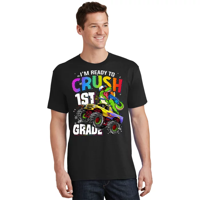 I'm Ready To Crush 1st Grade Dinosaur Back To School T-Shirt