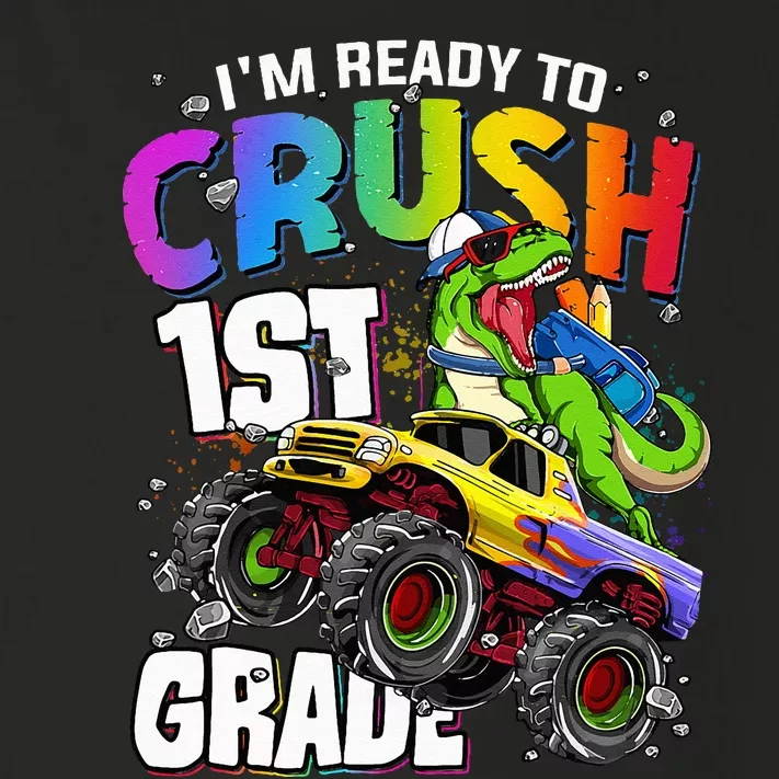 I'm Ready To Crush 1st Grade Dinosaur Back To School Toddler Long Sleeve Shirt