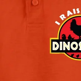 I Raise Tiny Dinosaurs Chicken Lover Dry Zone Grid Performance Polo