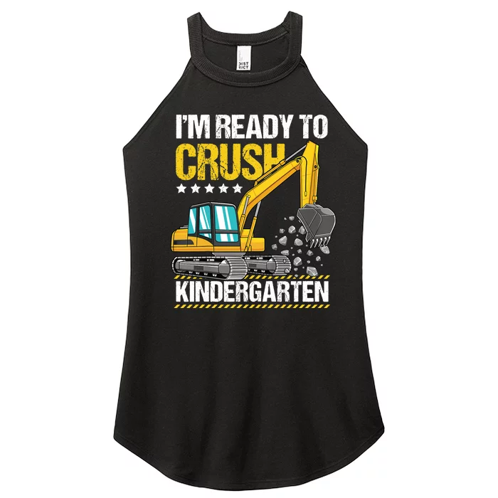 I'm Ready To Crush Kindergarten Construction Vehicle Boy Women’s Perfect Tri Rocker Tank