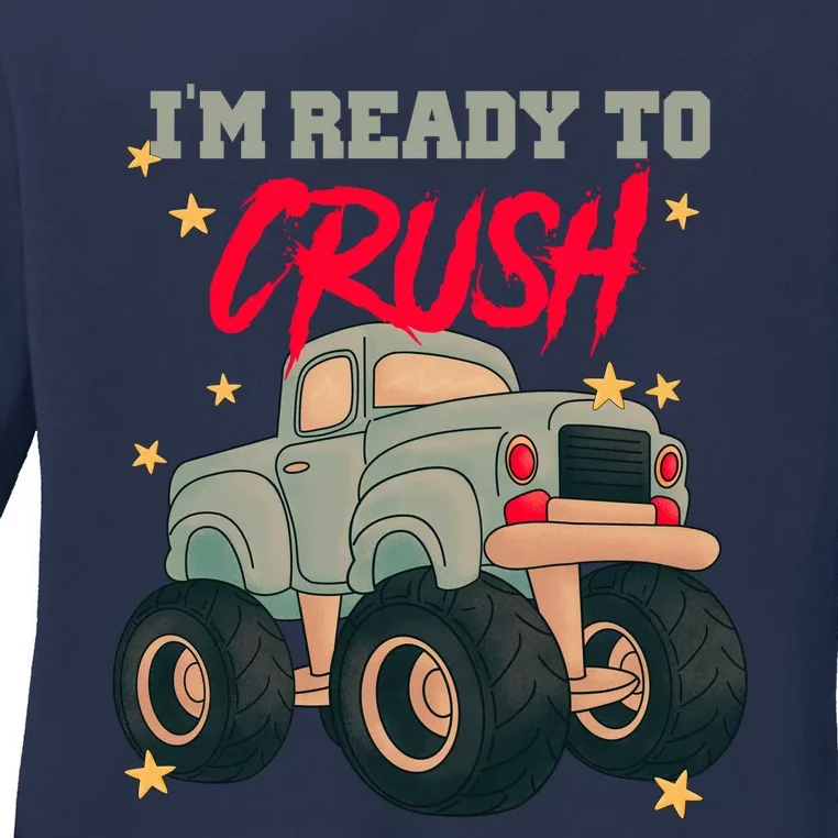 Im Ready To Crush First Day Of School Ladies Long Sleeve Shirt