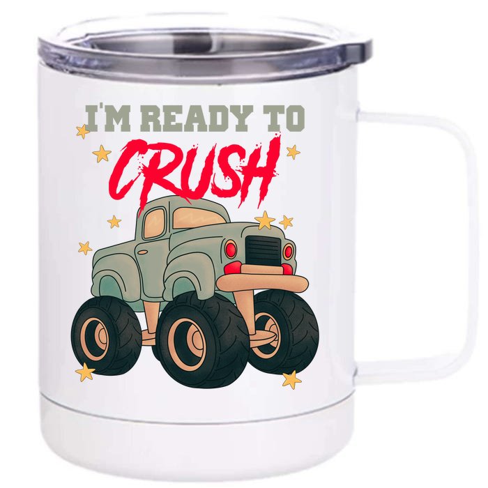 Im Ready To Crush First Day Of School Front & Back 12oz Stainless Steel Tumbler Cup