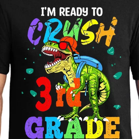 I'm Ready To Crush 3rd Grade Dinosaur Back To School Pajama Set