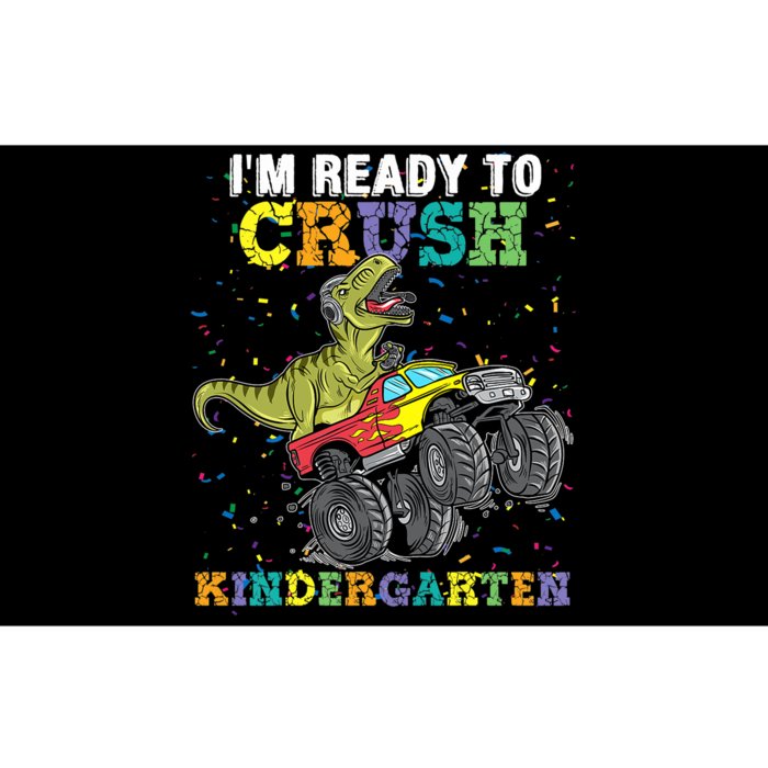 I'm Ready To Crush Kindergarten Monster Truck Dinosaur Bumper Sticker