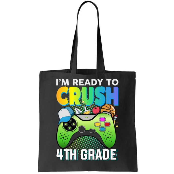 Im Ready To Crush 4th Grade Back To School Video Game Boy Gift Tote Bag