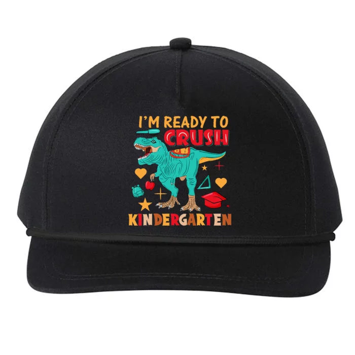 Im Ready To Crush Kindergarten Dinosaur Back To School Snapback Five-Panel Rope Hat