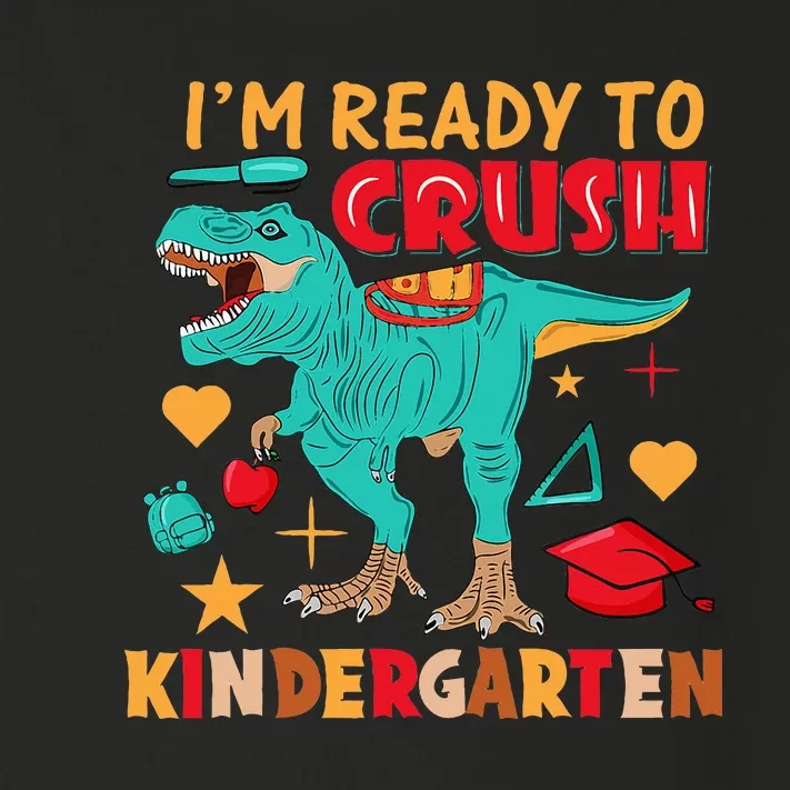 Im Ready To Crush Kindergarten Dinosaur Back To School Toddler Long Sleeve Shirt