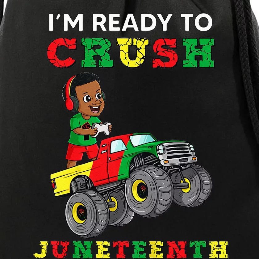 I'm Ready To Crush Juneteenth Funny Gamer Drawstring Bag