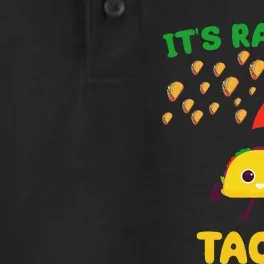 It's Raining Tacos Funny Taco lovers weather Forecast Joke Dry Zone Grid Performance Polo