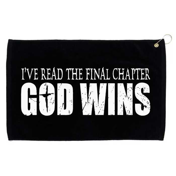 I read the final chapter God Wins Christian Faith Bible Grommeted Golf Towel