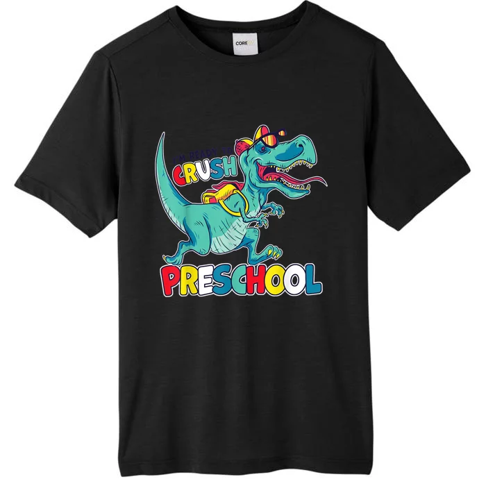 Im Ready To Crush Preschool Comic Style TRex Dinosaur Boy ChromaSoft Performance T-Shirt