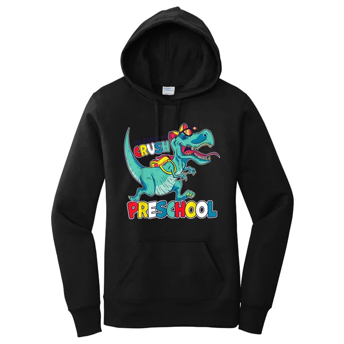 Im Ready To Crush Preschool Comic Style TRex Dinosaur Boy Women's Pullover Hoodie