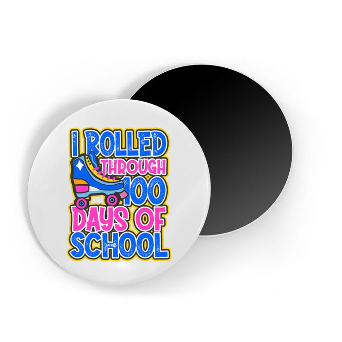 I Rolled Through 100 Days Of School Skate 100 Days Magnet