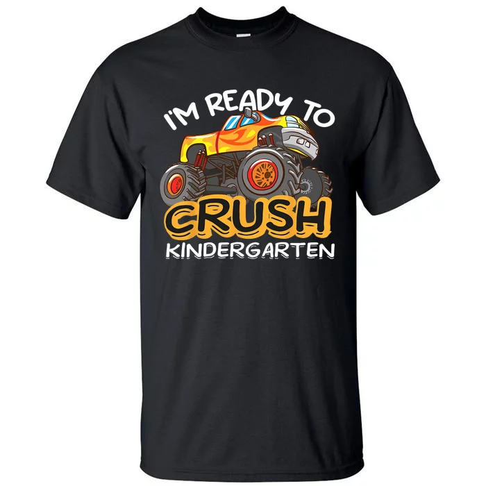 Im Ready To Crush Kindergarten Dinosaur First Day Of School Tall T-Shirt