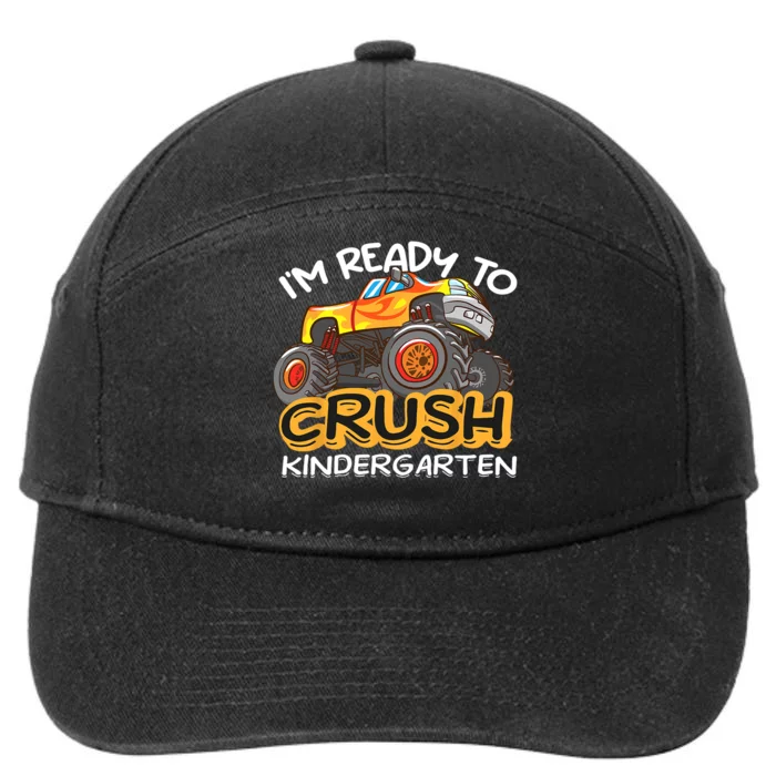 Im Ready To Crush Kindergarten Dinosaur First Day Of School 7-Panel Snapback Hat