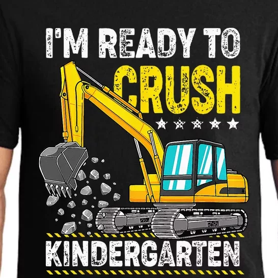 Im Ready To Crush Kindergarten Construction Vehicle Pajama Set