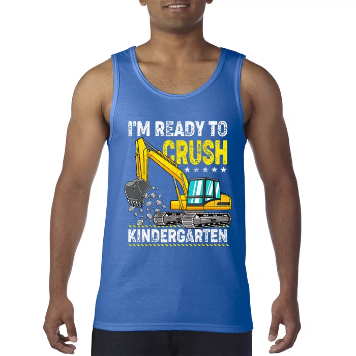 Im Ready To Crush Kindergarten Construction Vehicle Tank Top