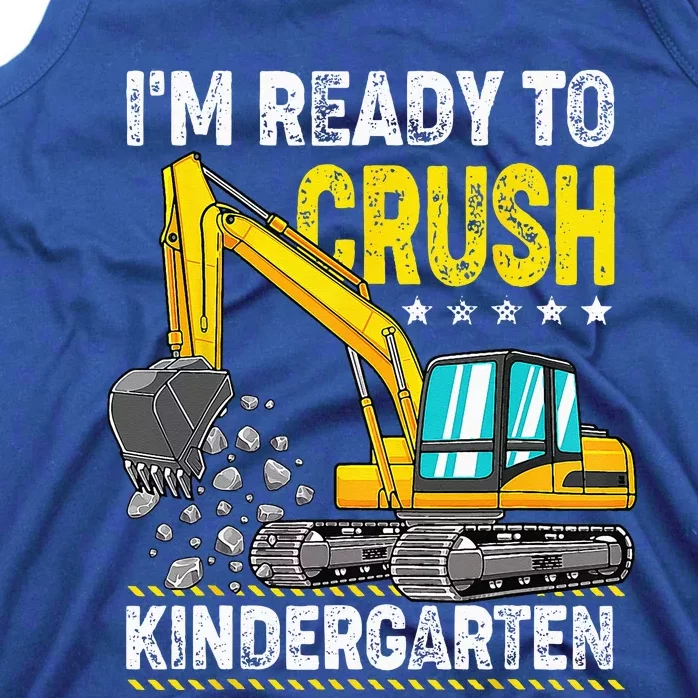 Im Ready To Crush Kindergarten Construction Vehicle Tank Top