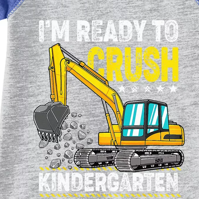 Im Ready To Crush Kindergarten Construction Vehicle Infant Baby Jersey Bodysuit