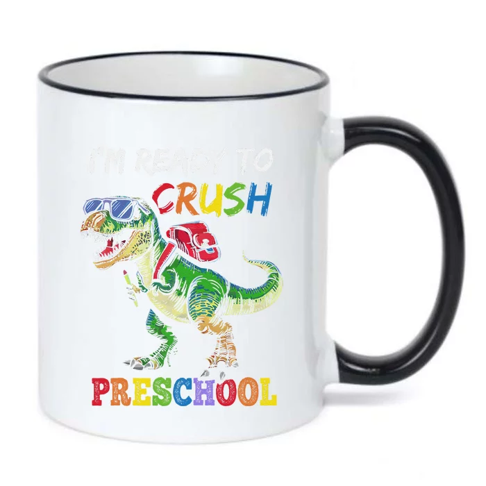 IM Ready To Crush Preschool Dinosaur 1st Day Of School Black Color Changing Mug