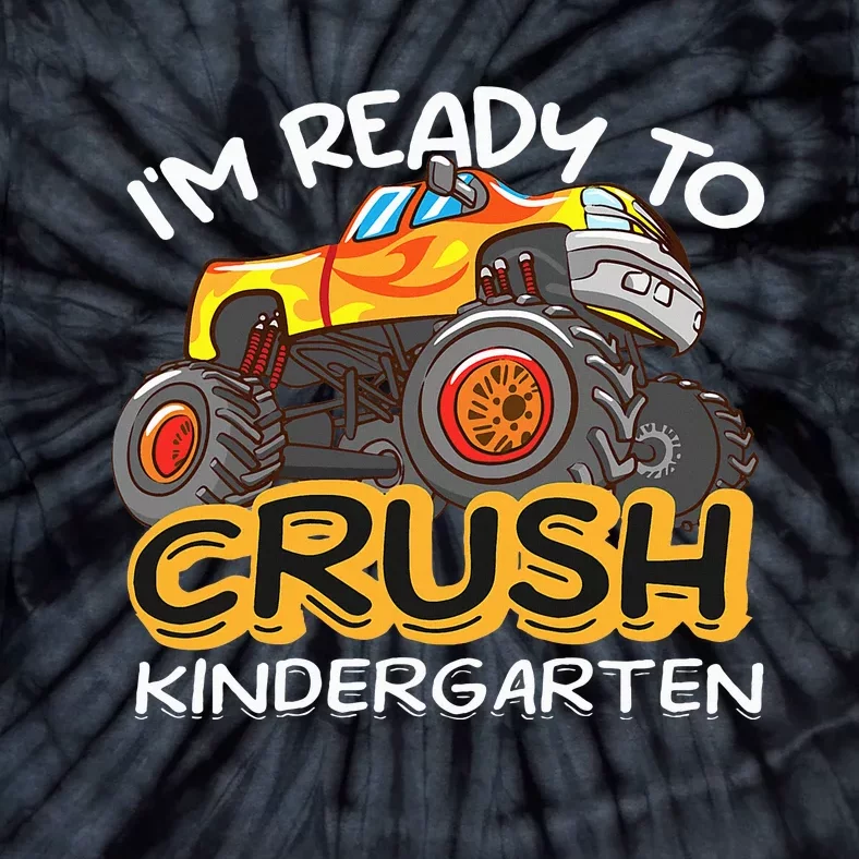 Im Ready To Crush Kindergarten Dinosaur First Day Of School Tie-Dye T-Shirt