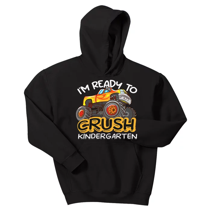 Im Ready To Crush Kindergarten Dinosaur First Day Of School Kids Hoodie