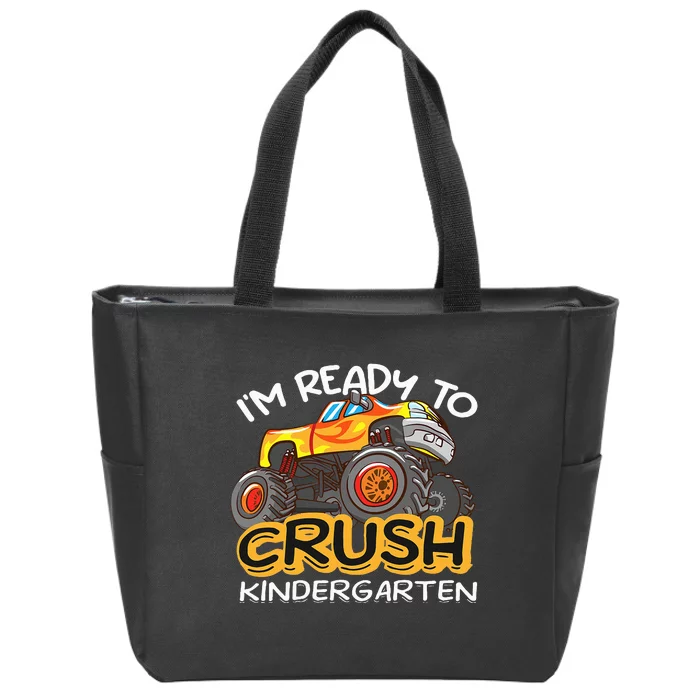 Im Ready To Crush Kindergarten Dinosaur First Day Of School Zip Tote Bag