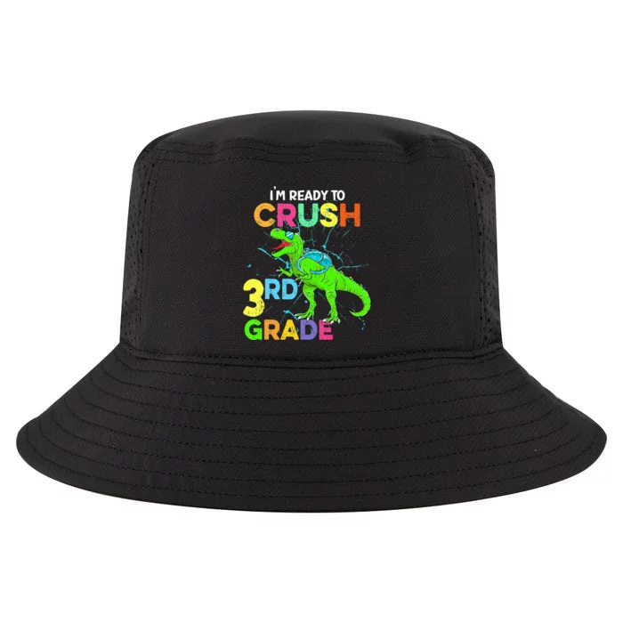 I'm Ready To Crush 3rd Grade Dinosaur Back To School Cool Comfort Performance Bucket Hat