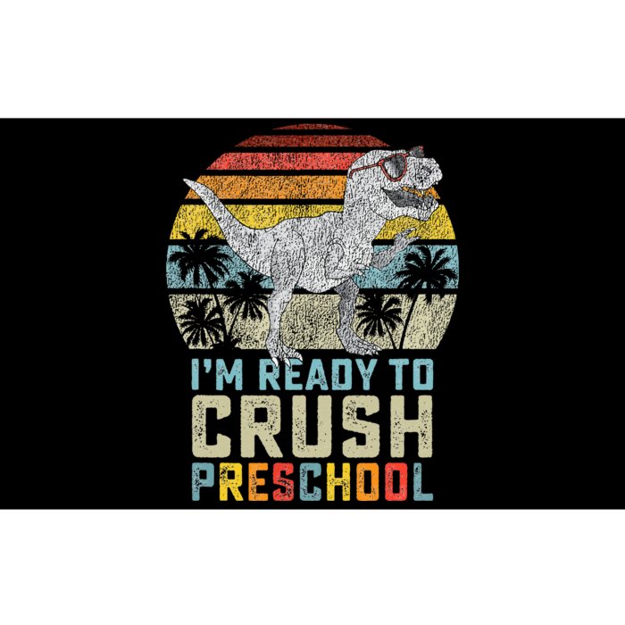 I'm Ready To Crush Preschool Dinosaur Back To School Bumper Sticker