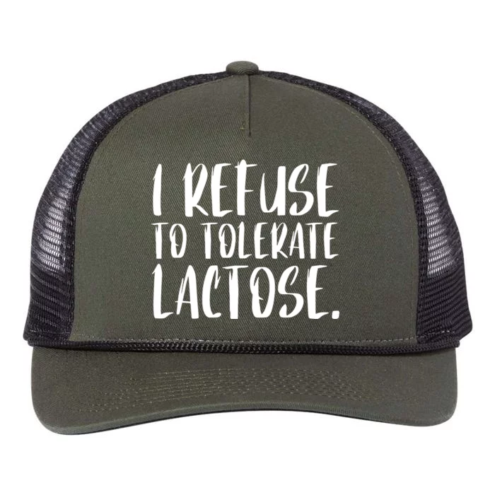 I Refuse To Tolerate Lactose Retro Rope Trucker Hat Cap