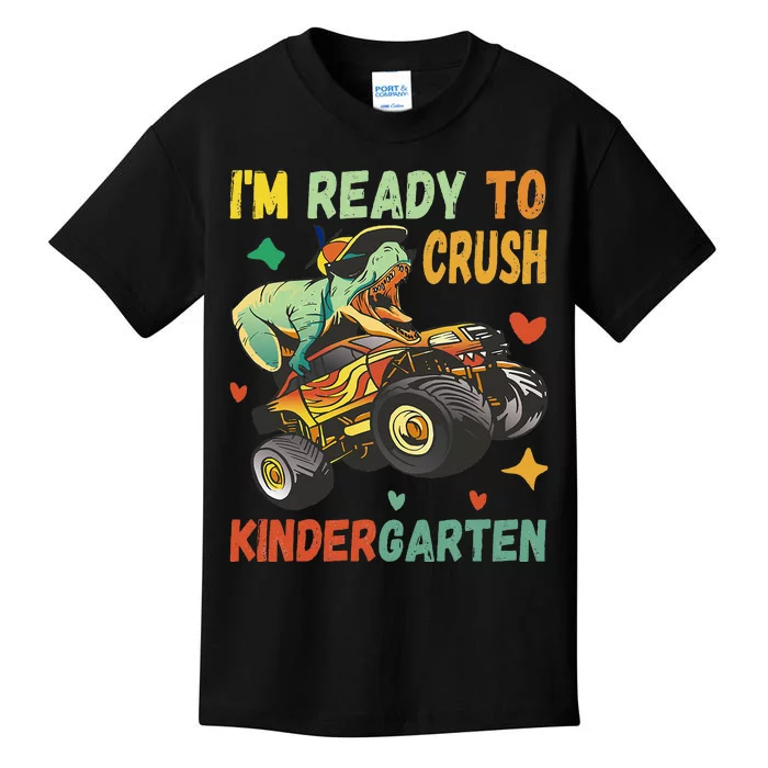 I'm Ready To Crush Kindergarten Dinosaur Back To School Kids T-Shirt