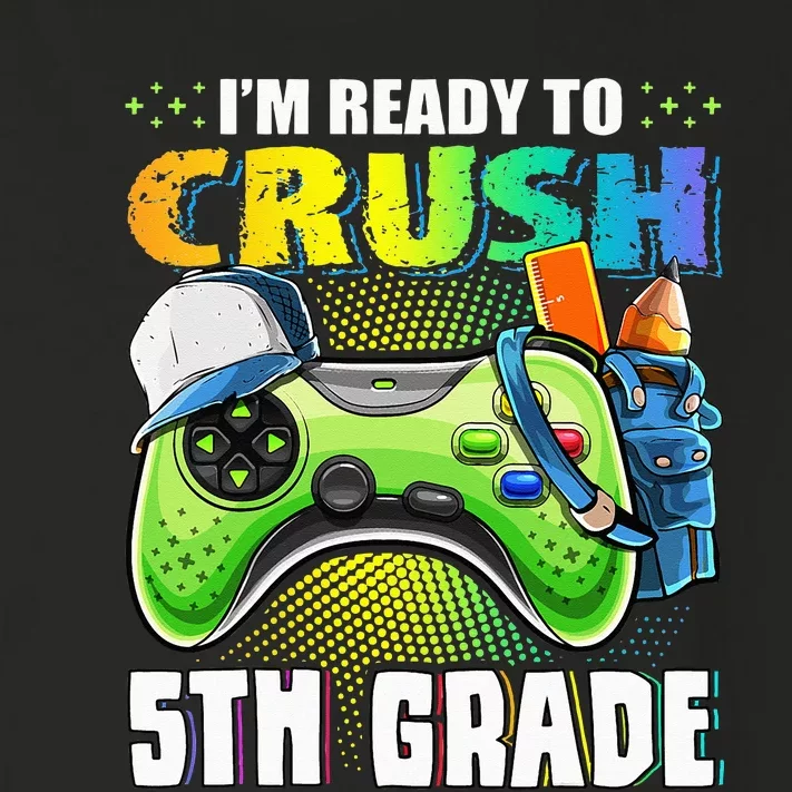 I'm Ready to Crush 5th Grade Back to School Video Game Toddler Long Sleeve Shirt