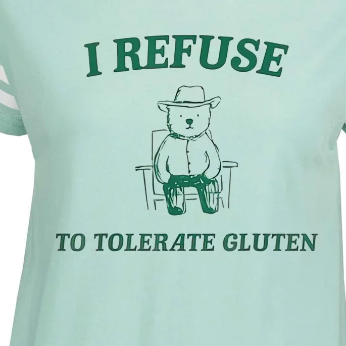 I Refuse To Tolerate Gluten Enza Ladies Jersey Football T-Shirt